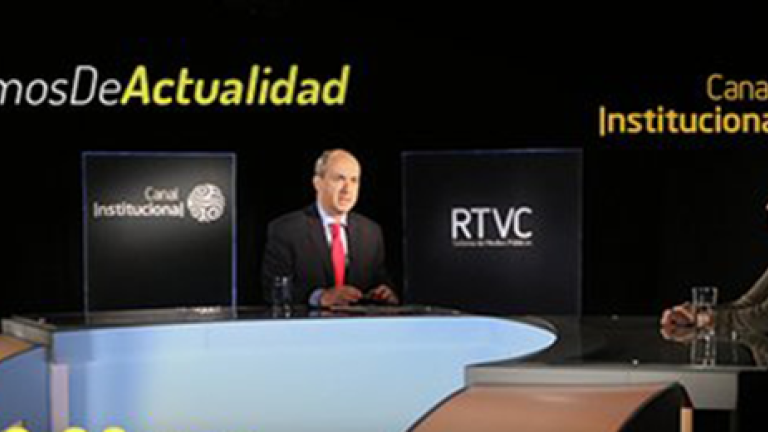  María Victoria Llorente y Darío Fernando Patiño / Canal Institucional