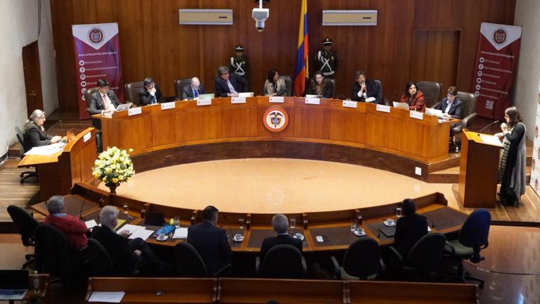Audiencia pública sobre la Ley de Órden Público, el 22 de agosto del 2023.